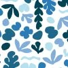'Sea Garden' Wallpaper By Tea Collection - Blue 2 'Sea Garden' Wallpaper By Tea Collection - Blue -Wall Decoration Store SeaGarden large scale Blue design