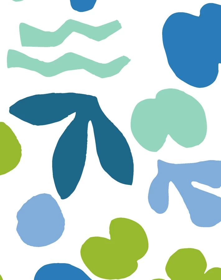 'Sea Garden' Wallpaper By Tea Collection - Lapis Lime 5 'Sea Garden' Wallpaper By Tea Collection - Lapis Lime - Image 3