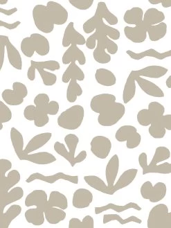 'Sea Garden' Wallpaper By Tea Collection - Fawn -Wall Decoration Store SeaGarden large scale Fawn Design
