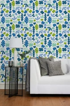 'Sea Garden' Wallpaper By Tea Collection - Lapis Lime 6 'Sea Garden' Wallpaper By Tea Collection - Lapis Lime -Wall Decoration Store Sea Garden Lapis Lime RS