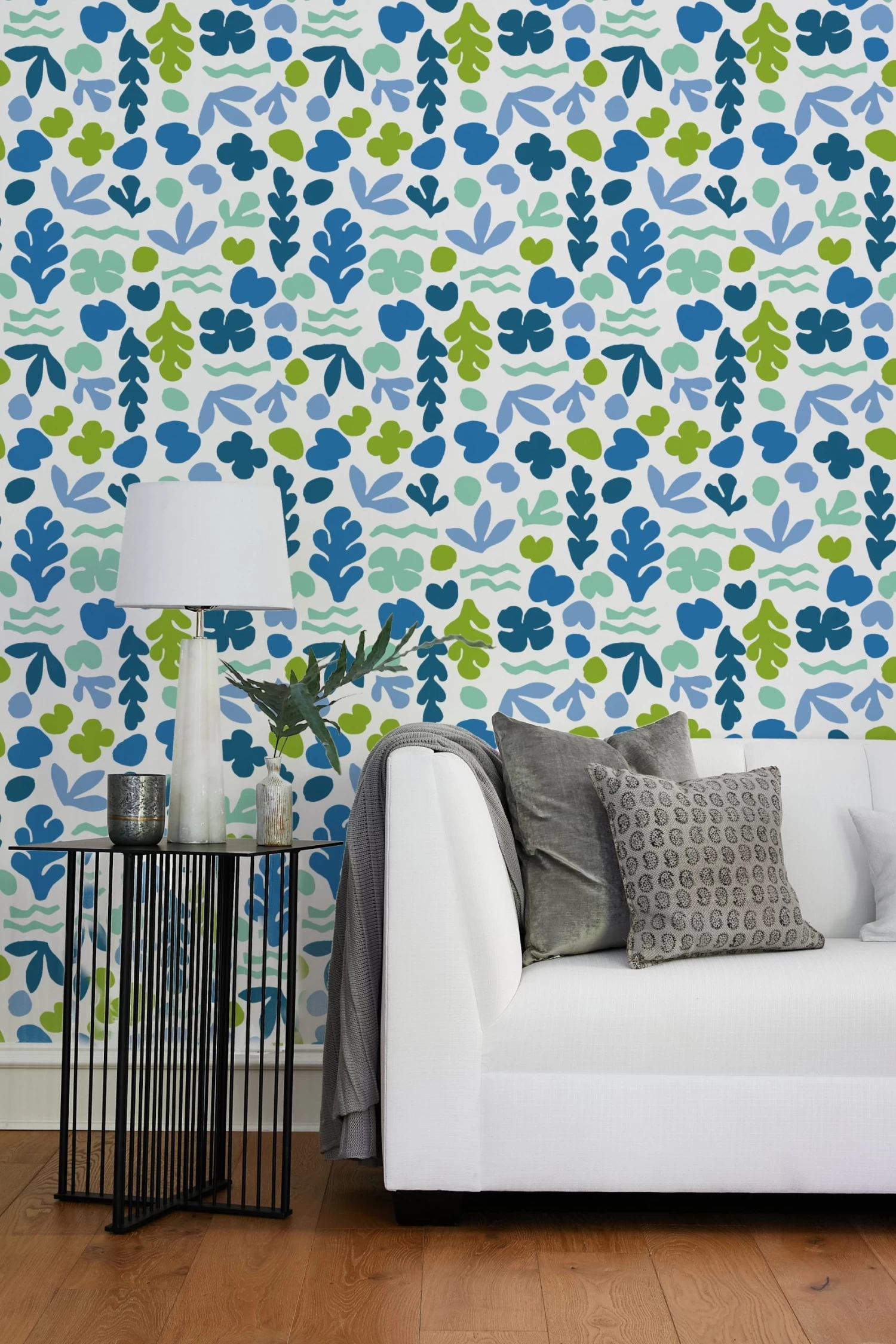 'Sea Garden' Wallpaper By Tea Collection - Lapis Lime 4 'Sea Garden' Wallpaper By Tea Collection - Lapis Lime - Image 2