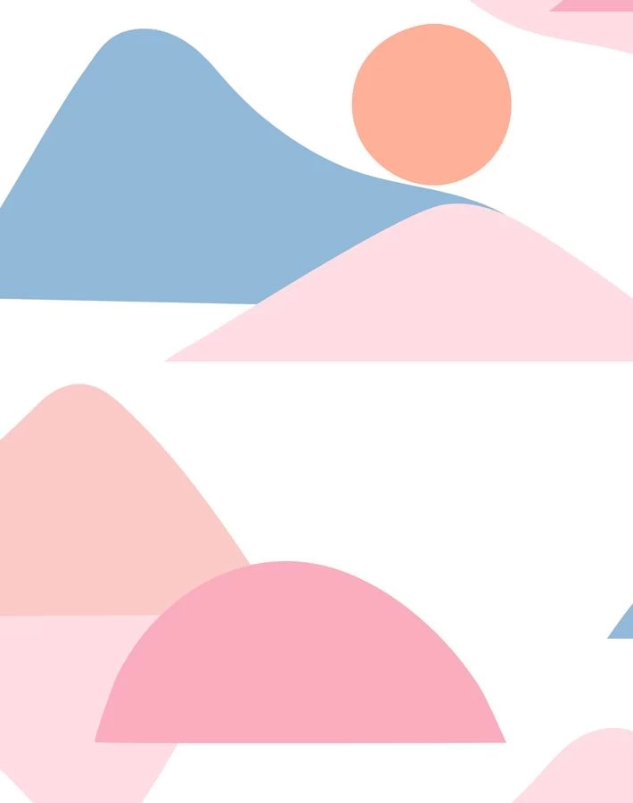 'Slopes' Wallpaper By Tea Collection - Bubblegum 5 'Slopes' Wallpaper By Tea Collection - Bubblegum - Image 3