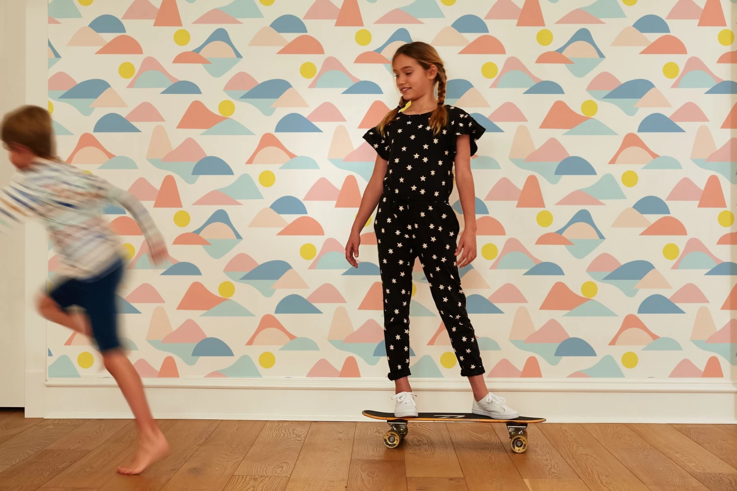 'Slopes' Wallpaper By Tea Collection - Coral 4 'Slopes' Wallpaper By Tea Collection - Coral - Image 2