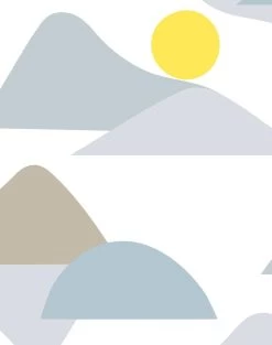 'Slopes' Wallpaper By Tea Collection - Gray -Wall Decoration Store Slopes Gray detail