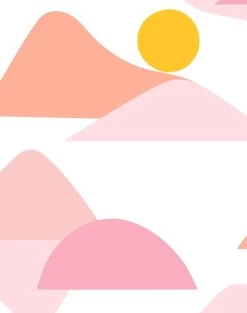 'Slopes' Wallpaper By Tea Collection - Pink 7 'Slopes' Wallpaper By Tea Collection - Pink -Wall Decoration Store Slopes Pink detail