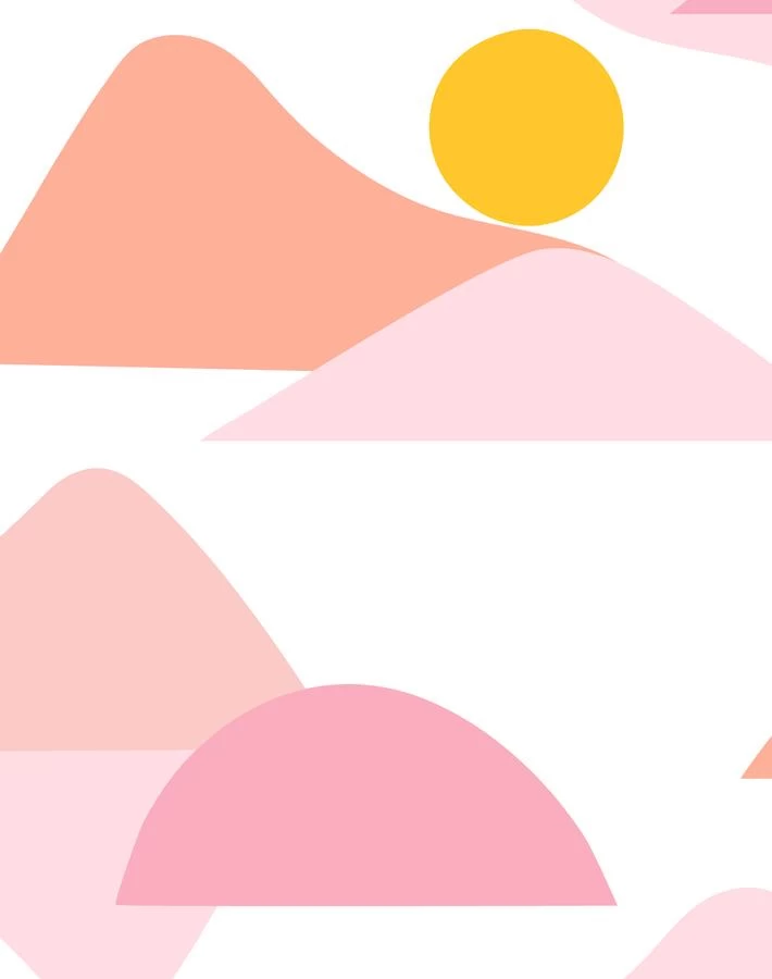 'Slopes' Wallpaper By Tea Collection - Pink 5 'Slopes' Wallpaper By Tea Collection - Pink - Image 3