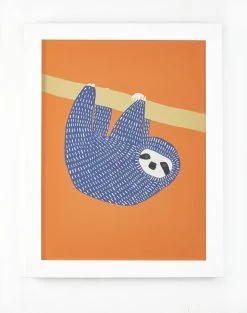 'Sloth' Framed Art By Tea Collection