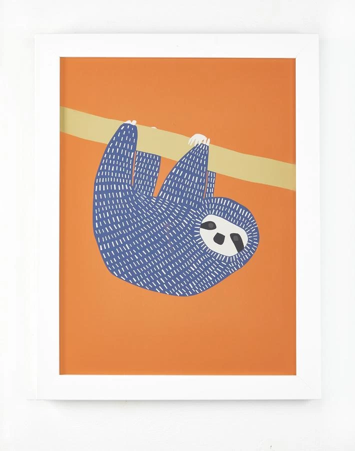 'Sloth' Framed Art By Tea Collection 3 'Sloth' Framed Art By Tea Collection