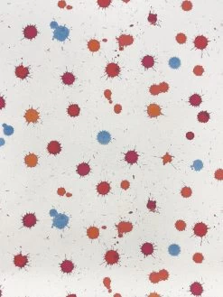 'Fabric By The Yard - Splattered - Berry Sky On Raw Canvas -Wall Decoration Store Splattered Berry Sky on Organic Twill Design 45a18c59 33c7 4f15 90ad a07df4b2a0eb