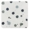 'Fabric By The Yard - Splattered - Black Neutral On Organic Twill 2 'Fabric By The Yard - Splattered - Black Neutral On Organic Twill -Wall Decoration Store Splattered Black Neutral Organic Twill Detail
