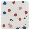 'Fabric By The Yard - Splattered - Cobalt Pink On Organic Twill -Wall Decoration Store Splattered Cobalt Pink on Organic Twill Detail