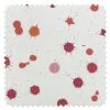 'Fabric By The Yard - Splattered - Watermelon Creamsicle On Organic Twill -Wall Decoration Store Splattered Watermelon Creamsicle Orangic Twill Detail
