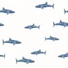 'Spotted Shark' Wallpaper By Tea Collection - White -Wall Decoration Store Spotted Shark by Tea Collection Ivory Design