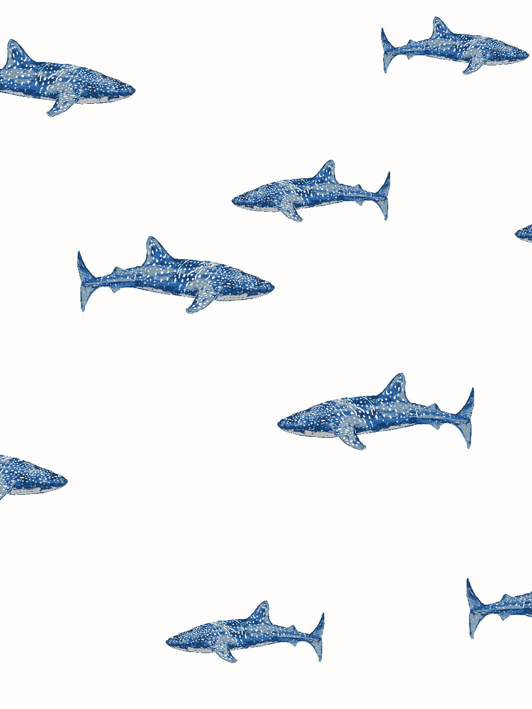 'Spotted Shark' Wallpaper By Tea Collection - White 5 'Spotted Shark' Wallpaper By Tea Collection - White - Image 3