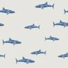 'Spotted Shark' Wallpaper By Tea Collection - Sand