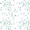 'Star' Wallpaper By Clare V. - Green / White