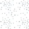 'Star' Wallpaper By Clare V. - Silver / White