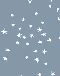 'Star' Wallpaper By Clare V. - Silver -Wall Decoration Store Star by Clare V Silver detail