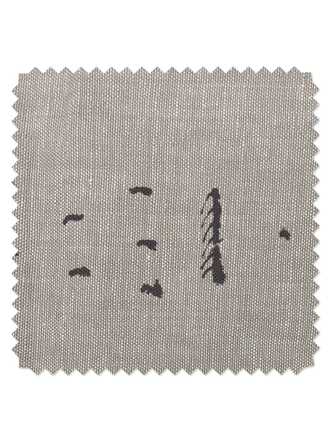 'Fabric By The Yard - Stitch - Chocolate On Flax Linen 3 'Fabric By The Yard - Stitch - Chocolate On Flax Linen