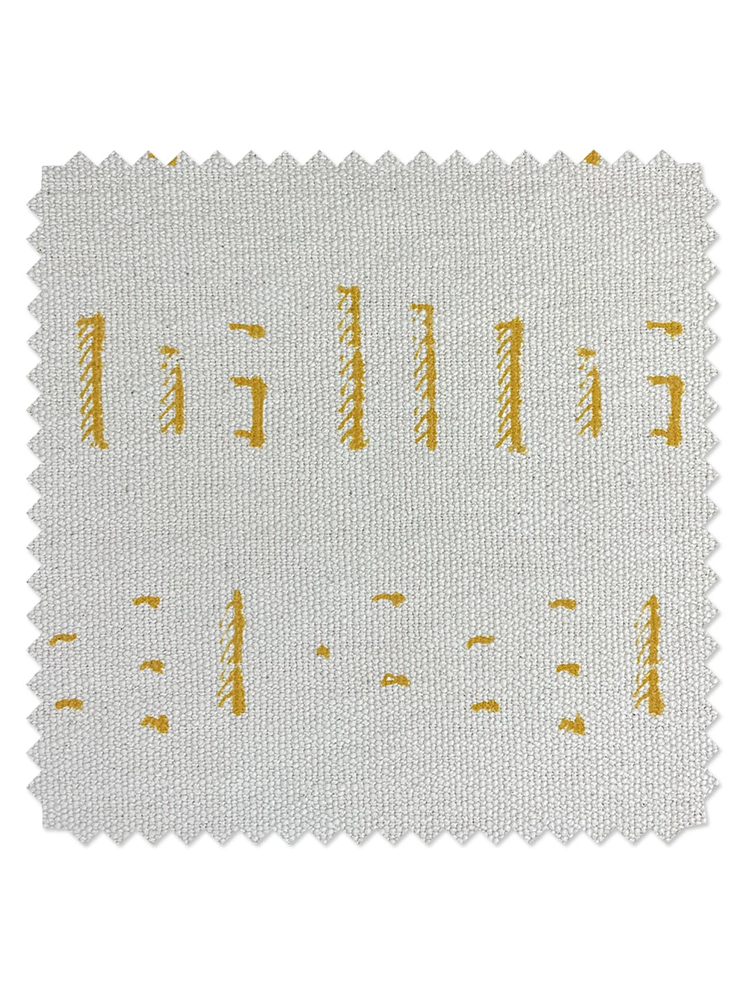 'Fabric By The Yard - Stitch - Gold On California Cotton 3 'Fabric By The Yard - Stitch - Gold On California Cotton