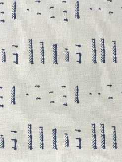 'Fabric By The Yard - Stitch - Navy On California Cotton -Wall Decoration Store Stitch Navy on CA Cotton Design