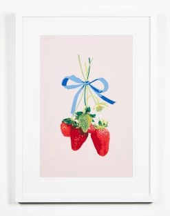 'Strawberry Is My Jam' Framed Art By Nathan Turner