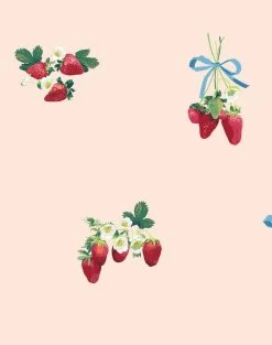 'Strawberry Is My Jam' Wallpaper By Nathan Turner - Peach