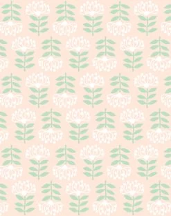 'Stylized Papyrus' Wallpaper By Tea Collection - Peach