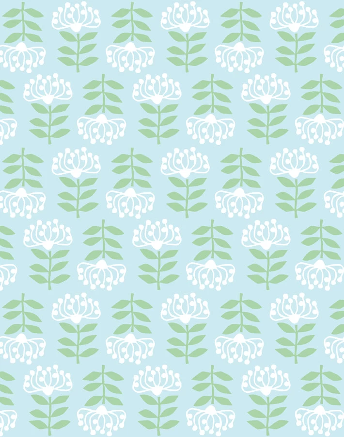 'Stylized Papyrus' Wallpaper By Tea Collection - Sky 3 'Stylized Papyrus' Wallpaper By Tea Collection - Sky