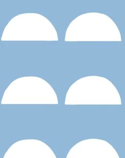 'Sun Tile' Wallpaper By Tea Collection - Cornflower -Wall Decoration Store Sun Tile Cornflower detail