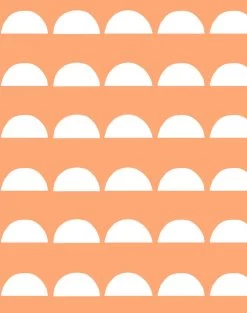 'Sun Tile' Wallpaper By Tea Collection - Creamsicle
