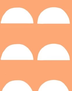 'Sun Tile' Wallpaper By Tea Collection - Creamsicle -Wall Decoration Store Sun Tile Creamsicle detail