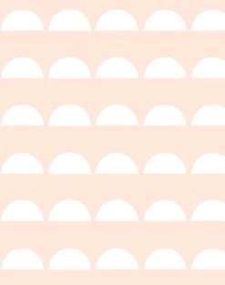 'Sun Tile' Wallpaper By Tea Collection - Peach