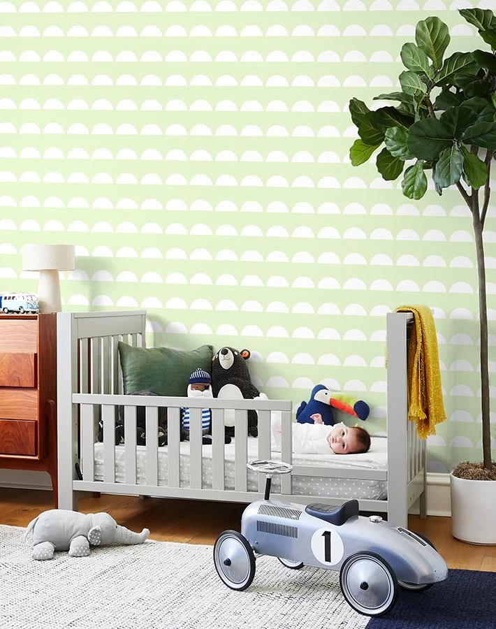 'Sun Tile' Wallpaper By Tea Collection - Pistachio 4 'Sun Tile' Wallpaper By Tea Collection - Pistachio - Image 2