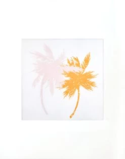 'Sunset Palm Trees Small' Acrylic Art By Artshoppe