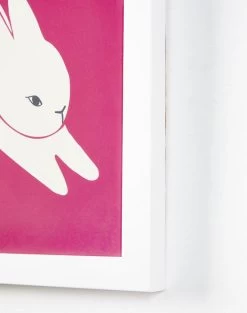 'Swoosh Bunny' Framed Art By Tea Collection -Wall Decoration Store Swoosh Bunny by Tea Collection Detail