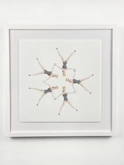 'Synchronized Vintage Barbie™ Framed Art