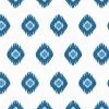 'Tangier Medallion' Wallpaper By Wallshoppe - Blue
