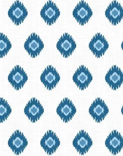 'Tangier Medallion' Wallpaper By Wallshoppe - Blue -Wall Decoration Store Tangier Medallion Blue 5945e60c 137c 4bb5 ad66 cd8fef2fdd23