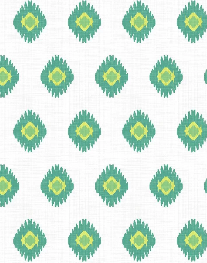'Tangier Medallion' Wallpaper By Wallshoppe - Green 6 'Tangier Medallion' Wallpaper By Wallshoppe - Green - Image 4