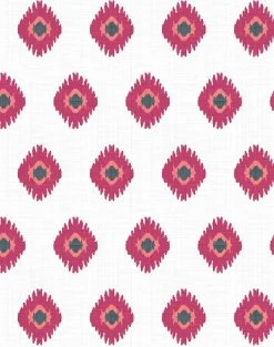 'Tangier Medallion' Wallpaper By Wallshoppe - Rose -Wall Decoration Store Tangier Medallion Rose