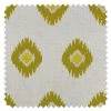'Fabric By The Yard - Tangier Medallion- Yellow On Raw Canvas -Wall Decoration Store Tangier Medallion Yellow on Raw Canvas Detail