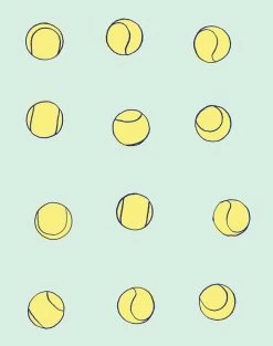 'Tennis Balls' Wallpaper By Clare V. - Mint -Wall Decoration Store Tennis Balls mint navy Product 34e9acf1 a81c 4049 99be 64b11b553952