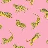 'Tigers' Wallpaper By Tea Collection - Bubblegum 1 'Tigers' Wallpaper By Tea Collection - Bubblegum -Wall Decoration Store Tigers Bubblegum design