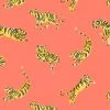 'Tigers' Wallpaper By Tea Collection - Watermelon