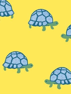 'Tortoise' Wallpaper By Tea Collection - Daffodil -Wall Decoration Store Tortoise by Tea Collection Daffodil Detail
