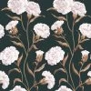 'Townhouse' Mural Wallpaper By Sarah Jessica Parker - Pearl On Deep Navy