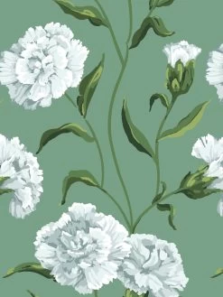 'Townhouse' Mural Wallpaper By Sarah Jessica Parker - Silver On Sage -Wall Decoration Store Townhouse Mural Wallpaper by Sarah Jessica Park Silver on Sage Detail