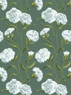 'Townhouse' Mural Wallpaper By Sarah Jessica Parker - Silver On Spanish Moss