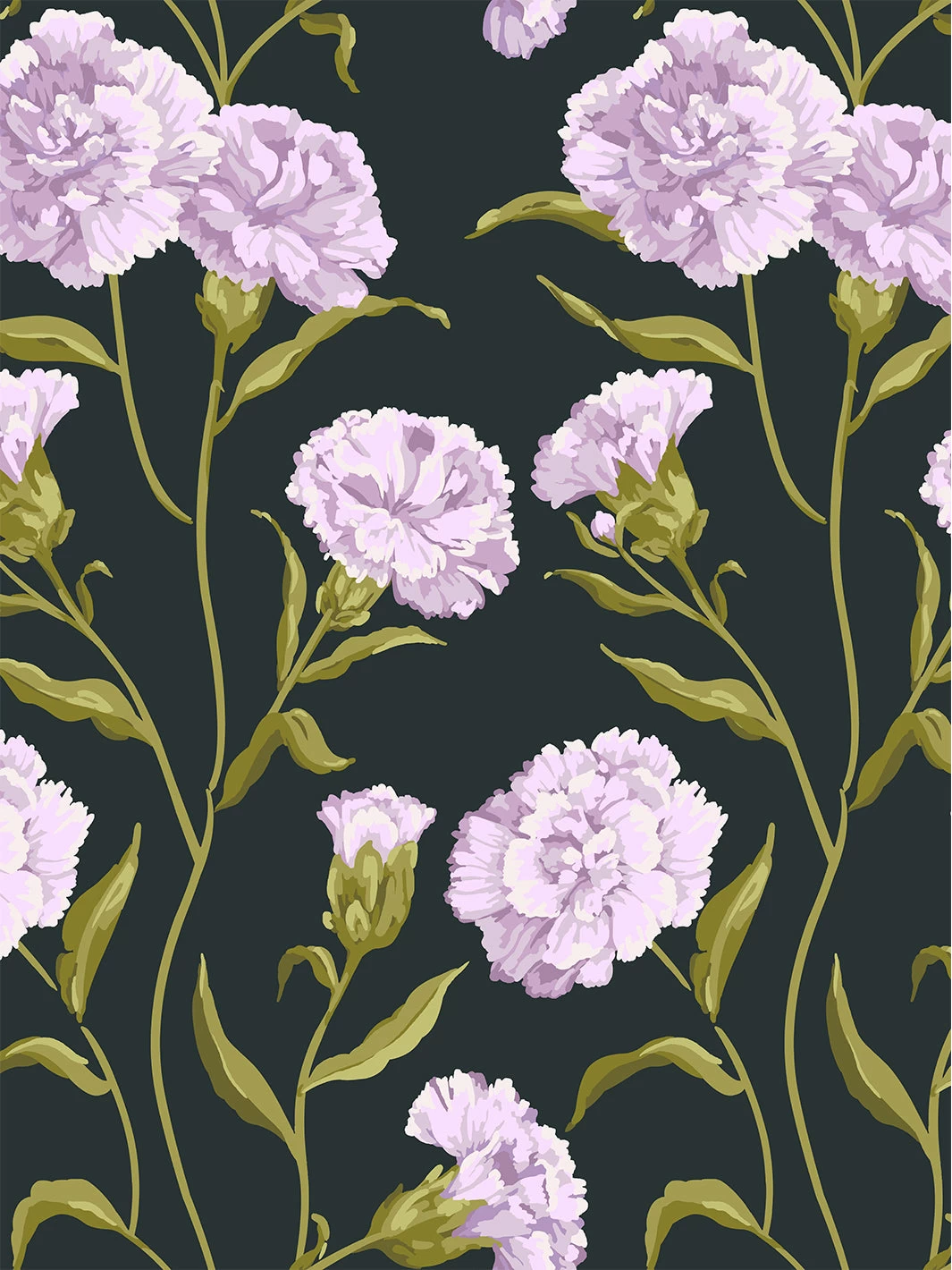 'Townhouse' Wallpaper By Sarah Jessica Parker - Heliotrope On Charcoal 3 'Townhouse' Wallpaper By Sarah Jessica Parker - Heliotrope On Charcoal